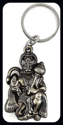 BBG BBG_Hindu Lord Bajrangbali Hanuman idol Silver-A Key Chain