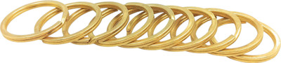 Key Era Brass Split Keychain Rings,1 Inch,8 Pcs-Pack,2.54, Ring For Key Chain