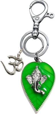 Rashi Traders Pan Ganesh With OM Locking, Car Bike Home Key Chain Key Chain
