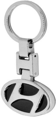 GIKH KeyChain_Hyundai High Quality Stainless Steel Logo Black Locking Key Chain