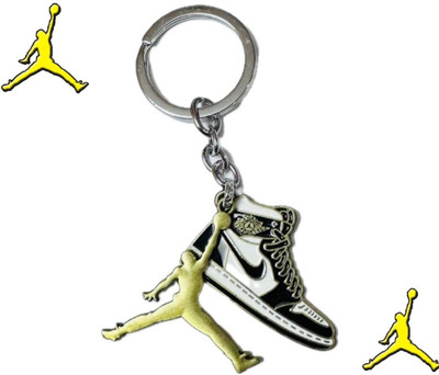 SHRI JI Nike Jordan Shoe Metal Keychain Jordan Logo Charm Key Chain