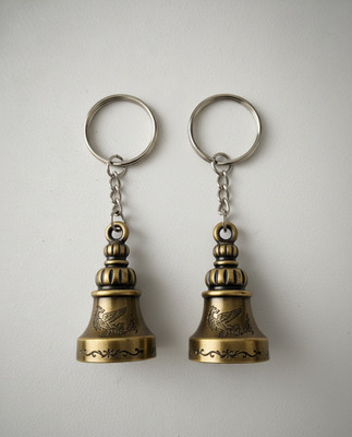 Bittycart Guardian Bell Keychain 2 PCS for Goodluck Blessing Tibetan Bell Key Chain Key Chain
