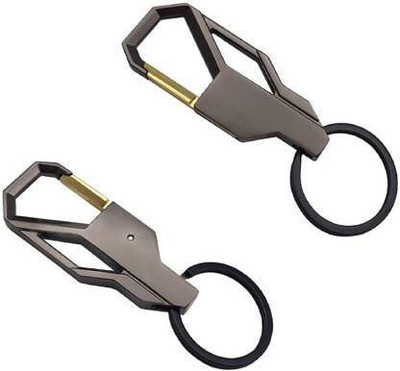 BBG NEW_Steel Keychain Heavy Duty Car Keychain for Men and Women Key Ring(Pack of 2) Key Chain