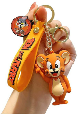 Vadhavan Jerry Keychain Soft Silicone Keyring Wristband Strap For Car Bike Bag Key Chain