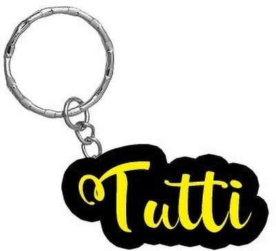 SY Gifts Tutti Name Black Yellow Name Keychain Key Chain