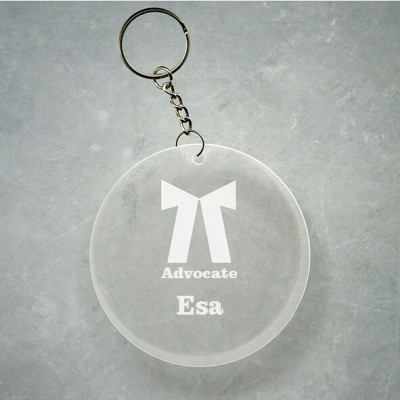 SY Gifts Advocate Logo Desigh With Esa Name Key Chain