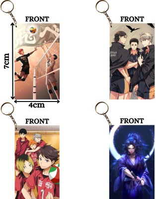 Hariyaali Enterprises LLP KARASUNO X NEKOMA X UPPER MOON 1 Unique Style 4 pcs Combo Key Chain