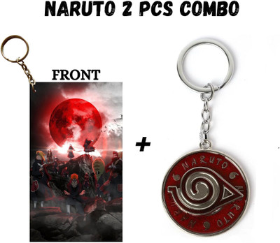 Hariyaali Enterprises LLP Naruto AKATSUKI RED EYES SHARINGAN Unique Style 2 pcs Combo Key Chain