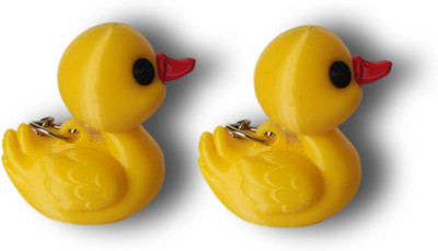 Graceful polygon Cute Duck Keychain for Bags, Bikes & Backpacks - Pack of 2 Key Chain