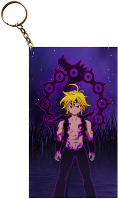 Hariyaali Enterprises LLP Seven Deadly Sins MELIODAS TOUGH DECISION OF DRAGON SIN Anime Key Chain