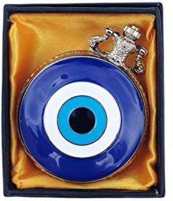 gtrp Evil Eye Premium Pocket Watch Metal Keychain for Gifting With Key Key Chain
