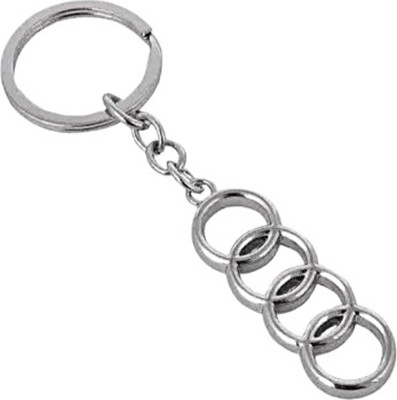 ZUPHAAR Audi Logo Inspired Metal Keychain | Key Ring for Cars and Accessories Key Chain