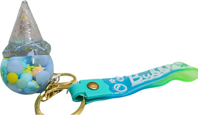 Nivu Water Glitter Keychain with Bubble Strap Key Chain