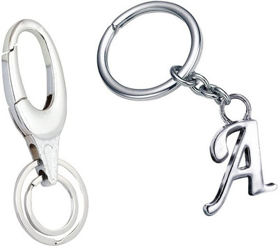 Newview A Alphabet Hook 1 Keyring Keychain for Bike Car House Office Home Key Chain Key Chain