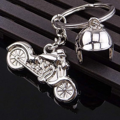 KANGUVA Bike Keychains Motorcycle Helmet Metal Key Chain Key Chain