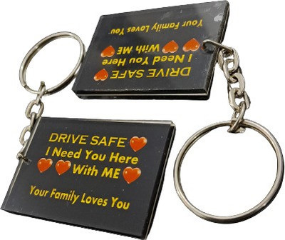 YOFAMA Please Drive Safe We Care Of You Pack Of 2 Key Chain