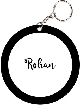 SY Gifts Rohan Name Black Keychain Key Chain