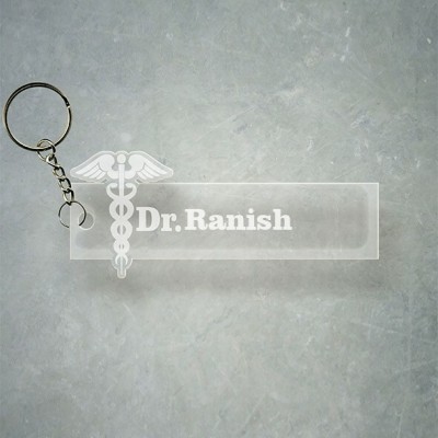 SY Gifts Doctor Logo Desigh With Ranish Name Key Chain