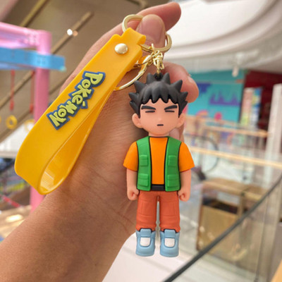 Mubco Pokemon Brock 3D Keychain | Strap Charm & Hook | PVC Cartoon Model Toys Gift Key Chain