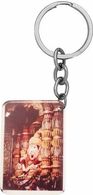 The Men Gift Religious Lord Shri Ganesha/Ganpati Keyring Brown ShivKey2025263 Key Chain