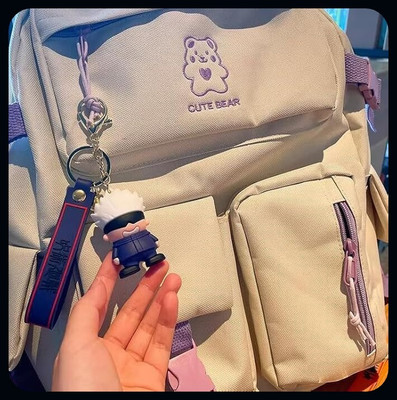 gtrp Cartoon Characters Keychain for Girls Boys, Cute Silicon R55-A Key Chain