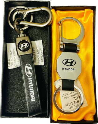 GKM Car Double sided hook with strap metal keychain Key Chain