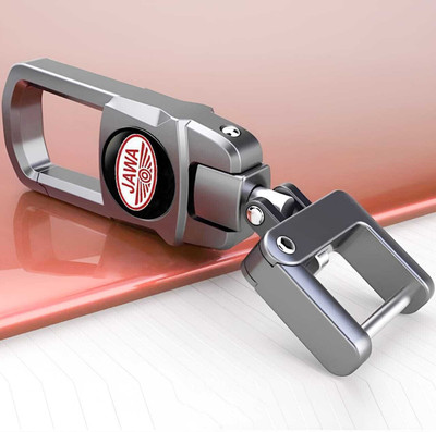 NIVIZEN New Heavy Duty Metal Bike keychain Suitable For JA-WA Bikes, 360 Degree Rotating Key Chain