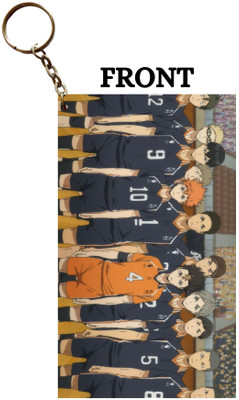 Hariyaali Enterprises LLP Haikyu! KARASUNO TEAM READY TO FIGHT WITH LIBERO Key Chain