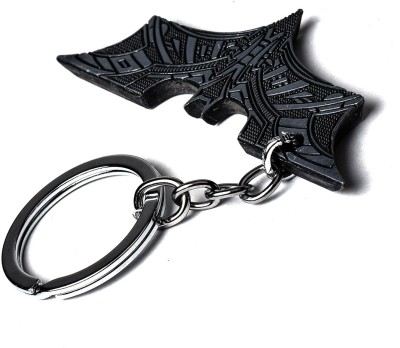 Daiyamondo Batman Justice league bat texture Symbol Black Metal Key Chain