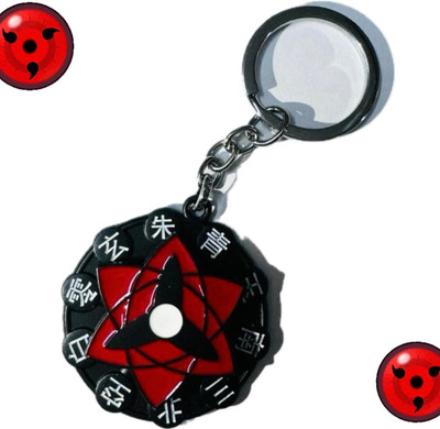 SHRI JI High quality Classic Naruto Rotating Spinning Keychain Key Chain