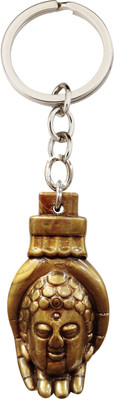 BLESSINGS Palm Buddha Bronze Effect Plastic Key Chain