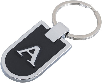 Augen Stainless Steel Letter A Keychain Metal Initials for Car & Bike Anti-Rust (1 PK) Key Chain
