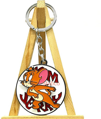 Mubco Tom & Jerry - Jerry Metal Spinner Keychain Cartoon Spinning Model Toys Key Chain