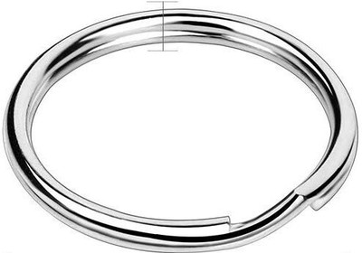Add Gear DIY Nickel Plated Key Ring Steel 1.2 inch (30 mm) Split Rings for Keys Key Chain