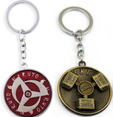 Jainsburys Combo of Naruto Rotating & Thor hammer Rotating keychain Key Chain