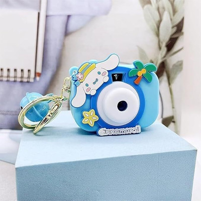 Keycharm Creative Simulation Projective Camera Shaped Keyring for Girls | Cute & Soft Key Chain