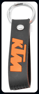 Meeko.com Inspired Double Sided Silicon Keychain Car keychain collectible Black-A Key Chain