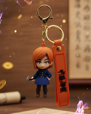 Hurera Nobara Kugisaki Chibi Keychain | Jujutsu Kaisen Anime Collectible Key Chain