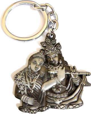 MISMIL Two Sided Radha Krishna Grey colour Key Chain