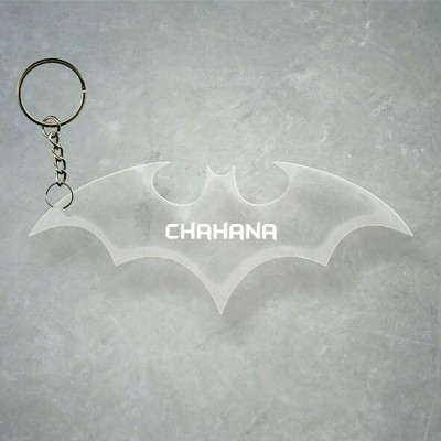 SY Gifts Batman Logo Desigh With Chahana Name Key Chain