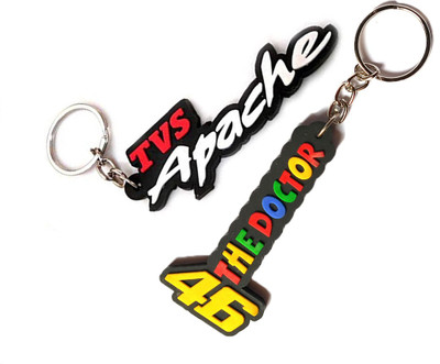 Meeko.com the doctor 46 rubber bike key chain 01a Key Chain