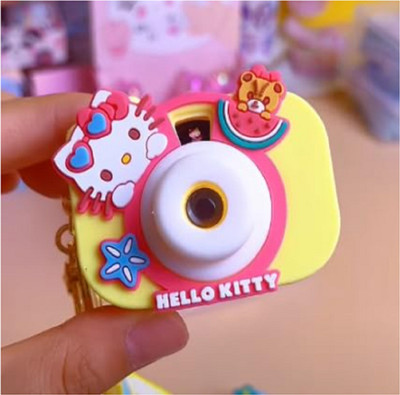 SSAppliances Kitty Camera Projector Cute Anime Design Lighting Keychain Toy for Kid Key Chain