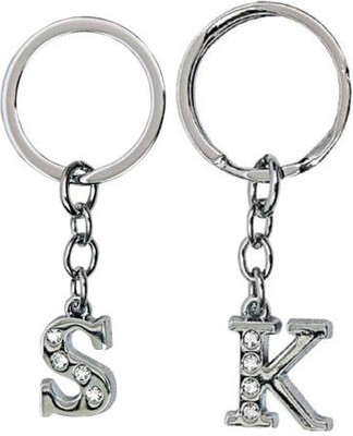 ShopTop Alphabet S & K letter K02KLJ Key Chain