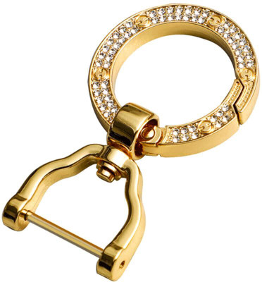 Ashar Keyhub Gold Plated Diamond Studded Multifunctional Key Chain