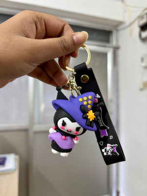 KeyCrafters Kuromi 3D Cartoon Silicone Blue Key Chain