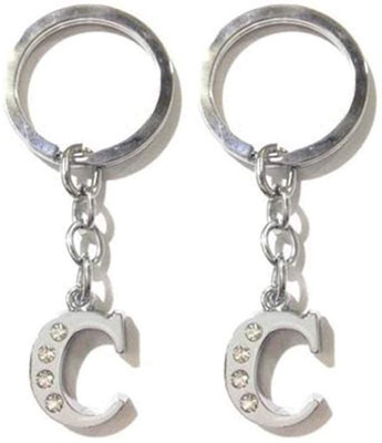 Newview Stylish Letter C Simple Alphabet Key Ring Key Chain Key Chain Key Chain Key Chain