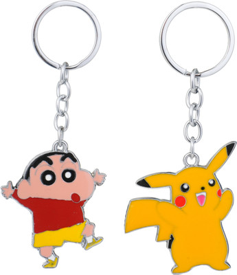 twilight shine Cartoon Character Keychains: Shinchan and Pikachu Key Chain