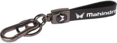 SHRI JI Premium Leather Patti Keychain for MAHINDRA Key Chain