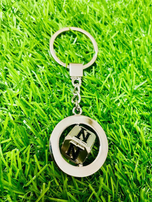 GKM Alphabet N rotating premium quality keychain for men & woman Key Chain