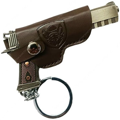 gtrp PUBG Colt Infinty Revolver Metal Key Ring with Cover, Gaming 02 Key Chain